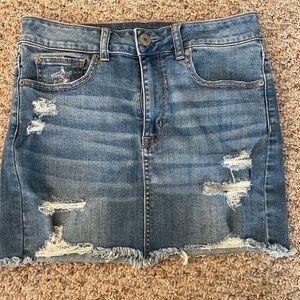 American eagle jean skirt size 8